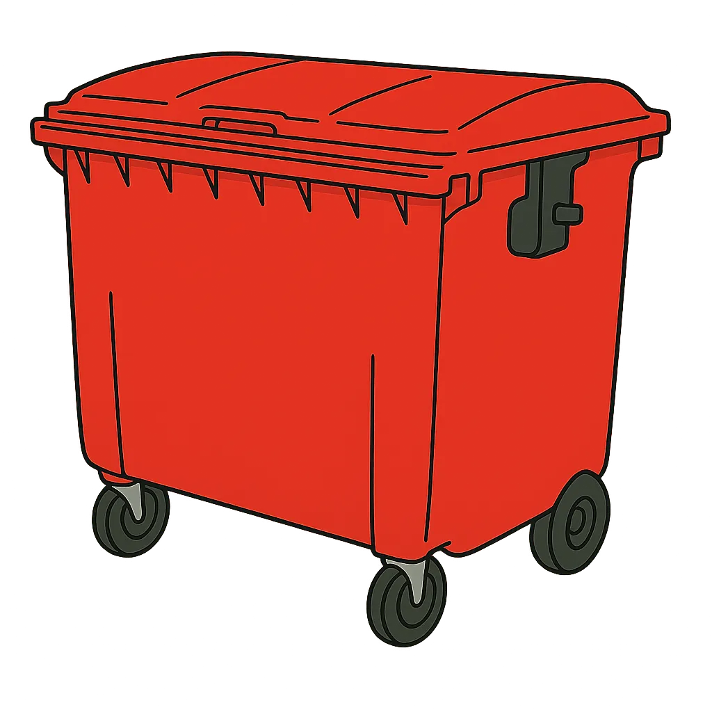 1100L Wheelie Bin